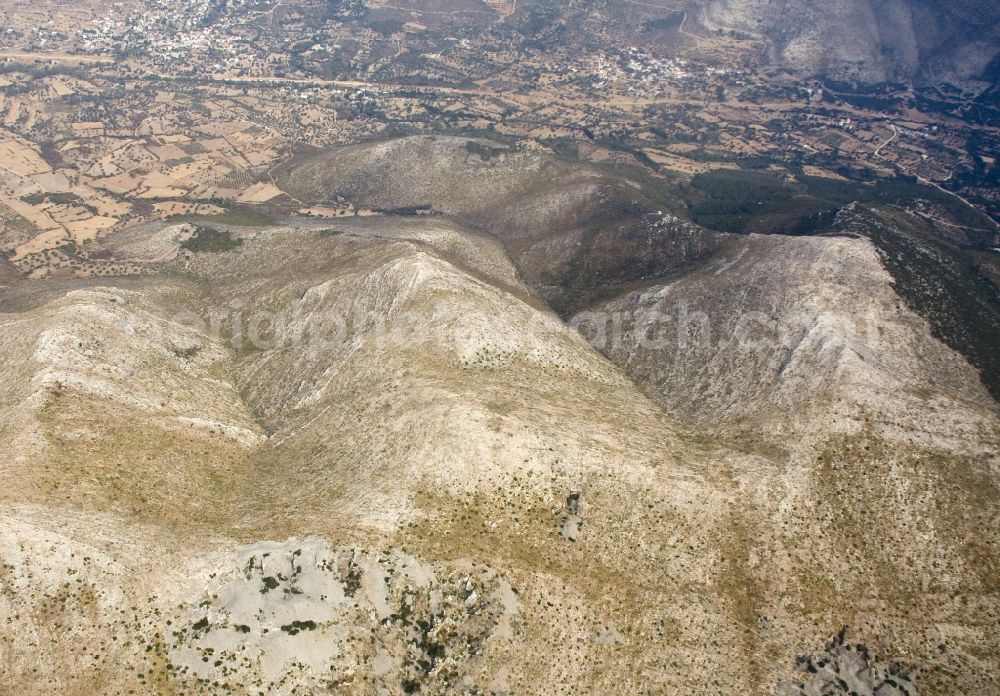 Aerial image Poto Lafia - Mountain National Park on the island of Evia in Greece at Poto Lafia