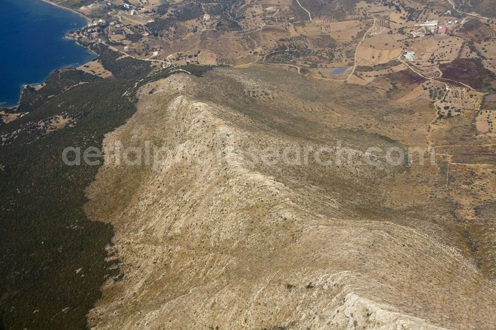 Aerial photograph Poto Lafia - Mountain National Park on the island of Evia in Greece at Poto Lafia