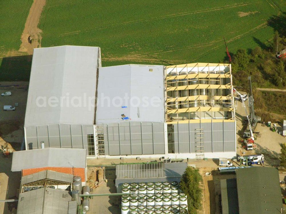 Ablass from the bird's eye view: NATURSAFT SACHSEN GMBH ABLASS, MITTELWEG 3, 04769 ABLASS, TELEFON: +49 (0)3 43 62/3 08 31, TELEFAX: +49 (0)3 43 62/3 08 33,