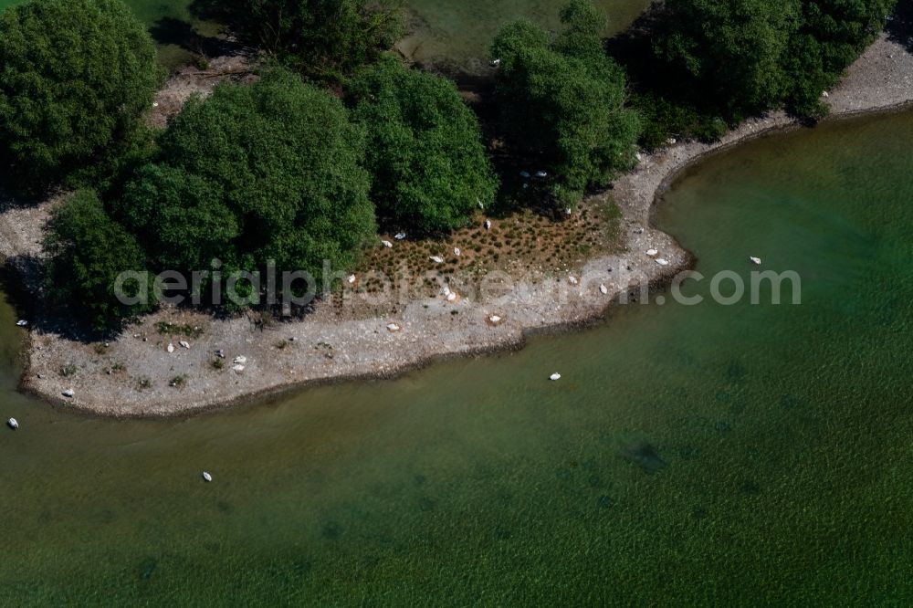 Radolfzell am Bodensee from above - Mettnau in Radolfzell am Bodensee in the state Baden-Wurttemberg, Germany