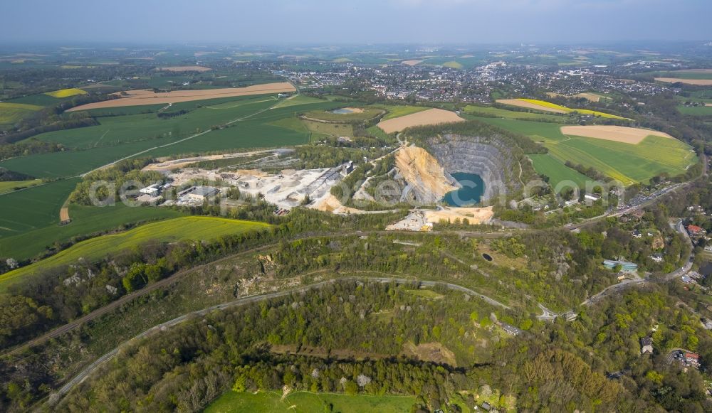 Erkrath from above - Nean deretal with the location of the Nean derthal prehistoric man in Hochdahl in Erkrath in North Rhine-Westphalia