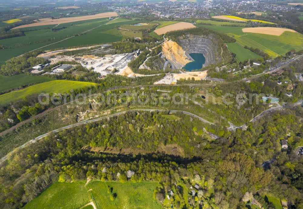 Erkrath from the bird's eye view: Nean deretal with the location of the Nean derthal prehistoric man in Hochdahl in Erkrath in North Rhine-Westphalia