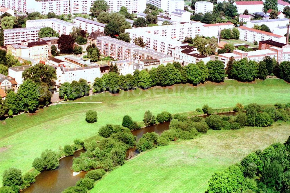 Forst / BRB from above - Neißeverlauf in Forst