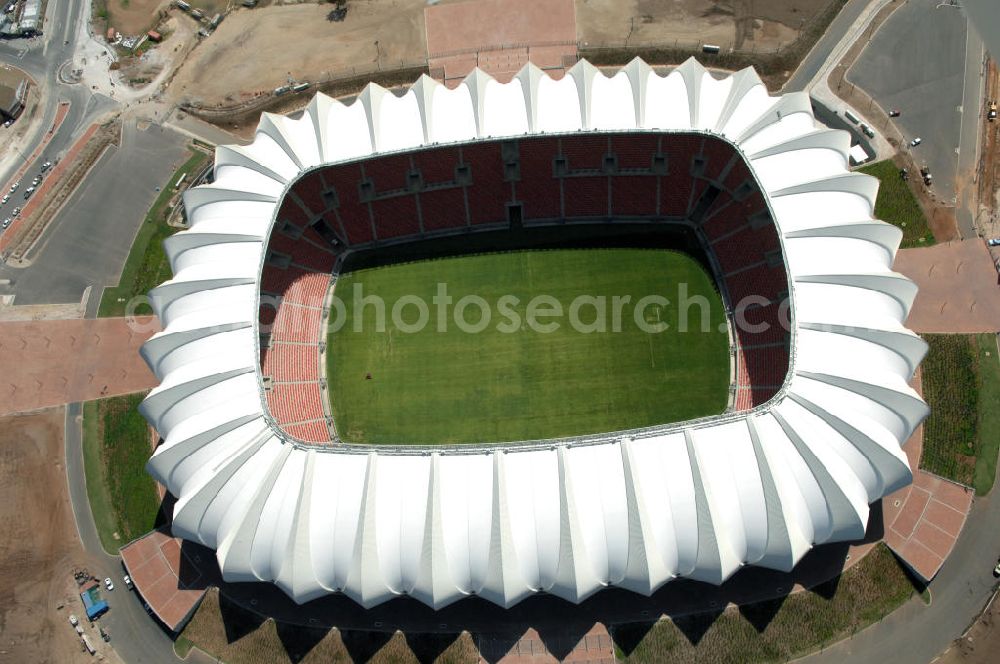 Aerial image Port Elizabeth - Blick auf das Nelson - Mandela - Bay - Stadion in Port Elizabeth in der Provinz Eastern Cape in Südafrika vor der Fußball-Weltmeisterschaft 2010. View of the Nelson-Mandela-Bay-Stadium in Port Elizabeth in South Africa for the FIFA World Cup 2010.