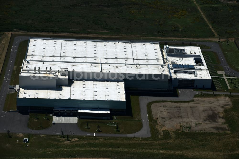 Aerial photograph Schwerin - Nestle - manufacturing plant in the Industrial Park Schwerin in Mecklenburg - Western Pomerania