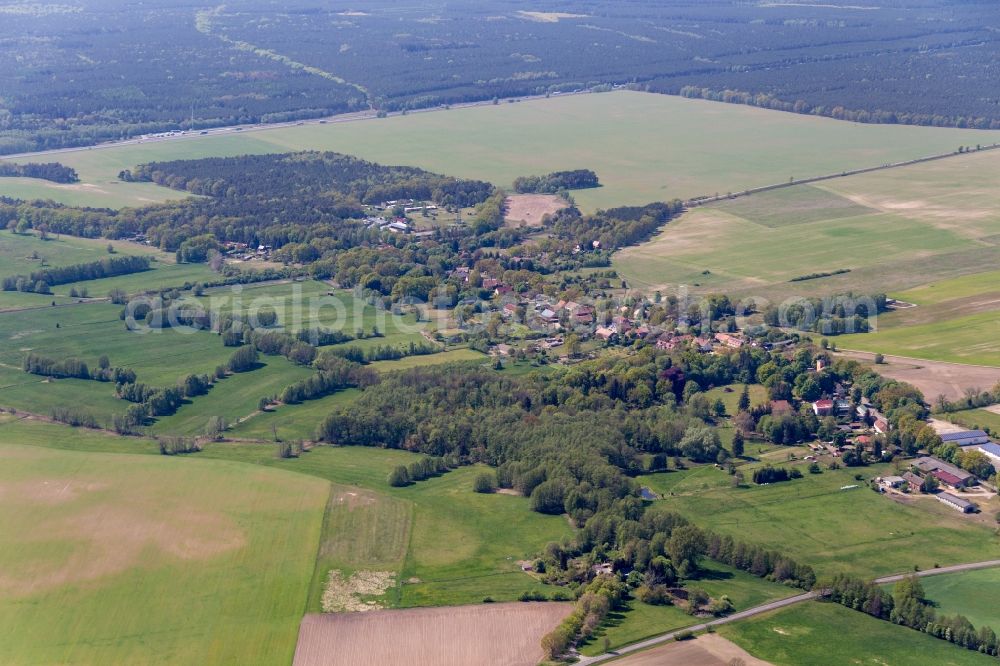 Temnitzquell from above - Netzeband in Temnitzquell in the state Brandenburg, Germany