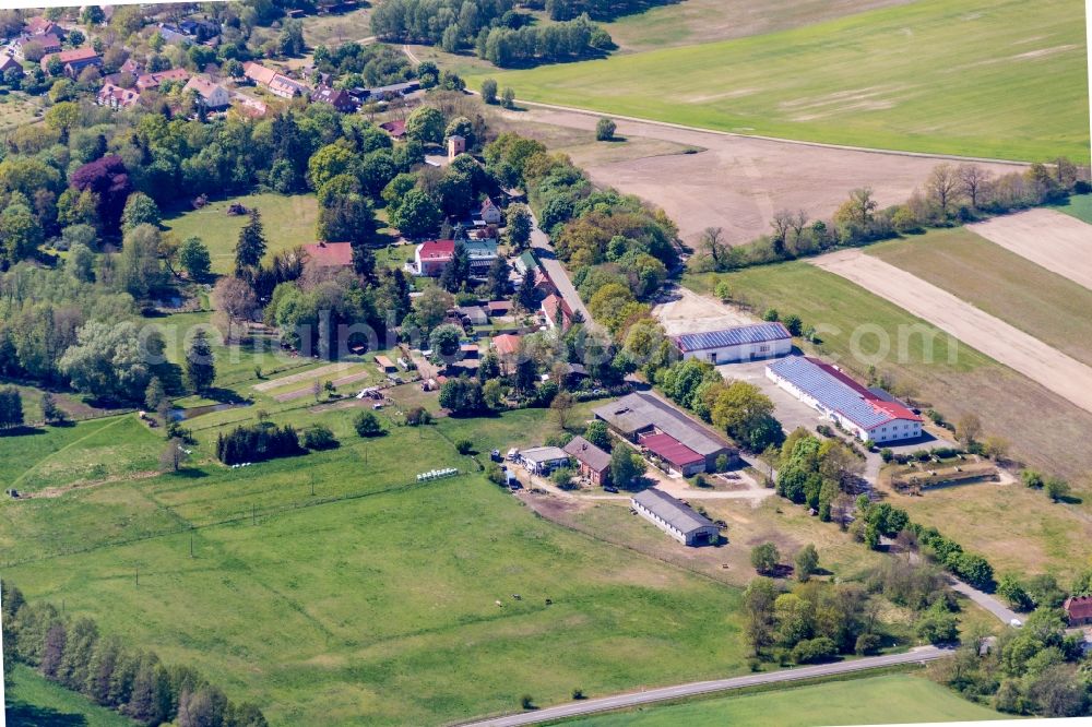 Temnitzquell from the bird's eye view: Netzeband in Temnitzquell in the state Brandenburg, Germany