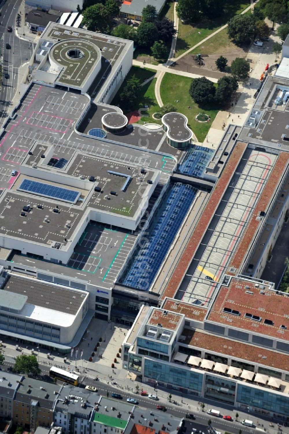 Aerial photograph Berlin - The shopping center Boulevard Berlin