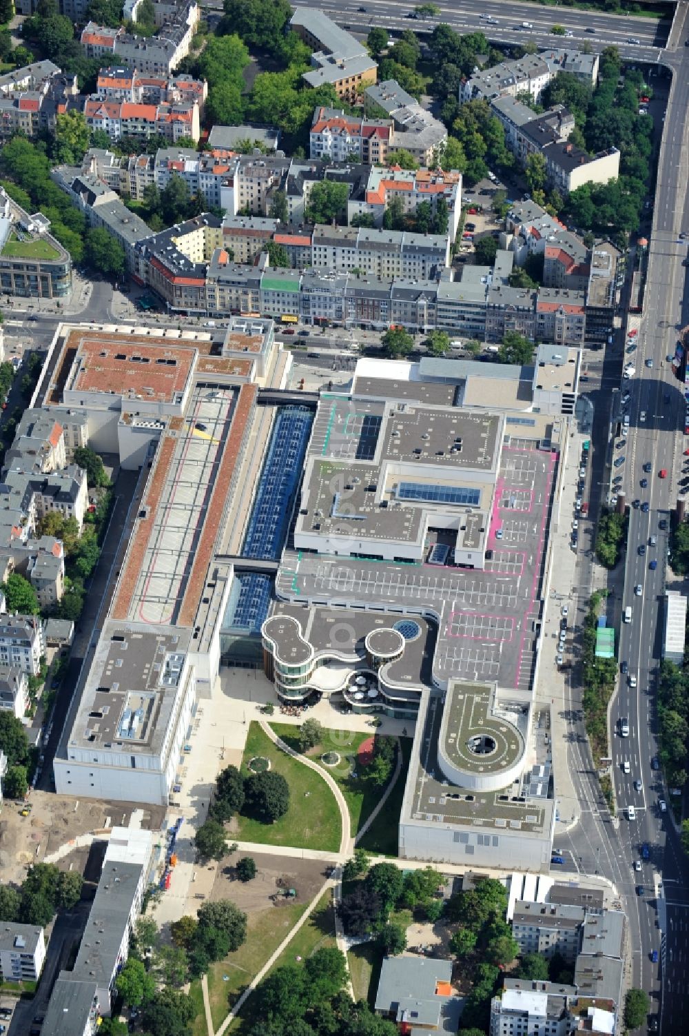 Aerial photograph Berlin - The shopping center Boulevard Berlin