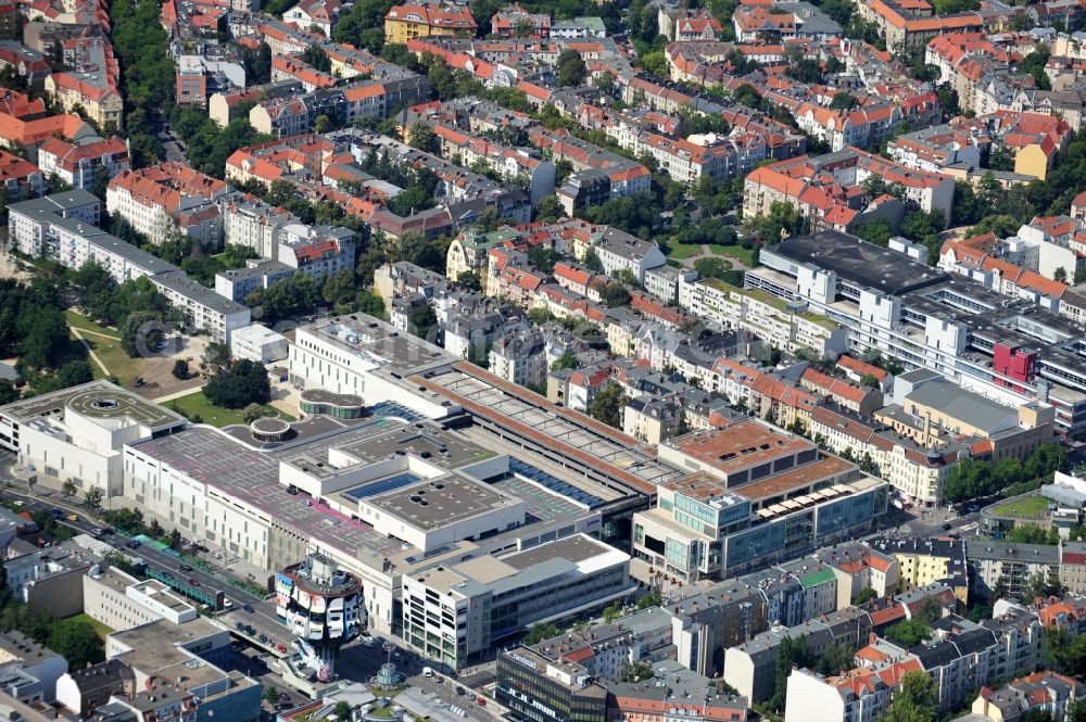 Berlin from the bird's eye view: The shopping center Boulevard Berlin