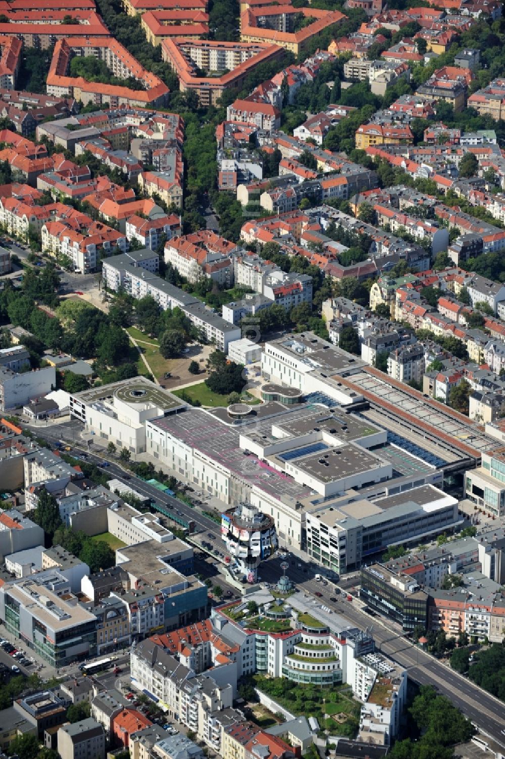 Aerial photograph Berlin - The shopping center Boulevard Berlin