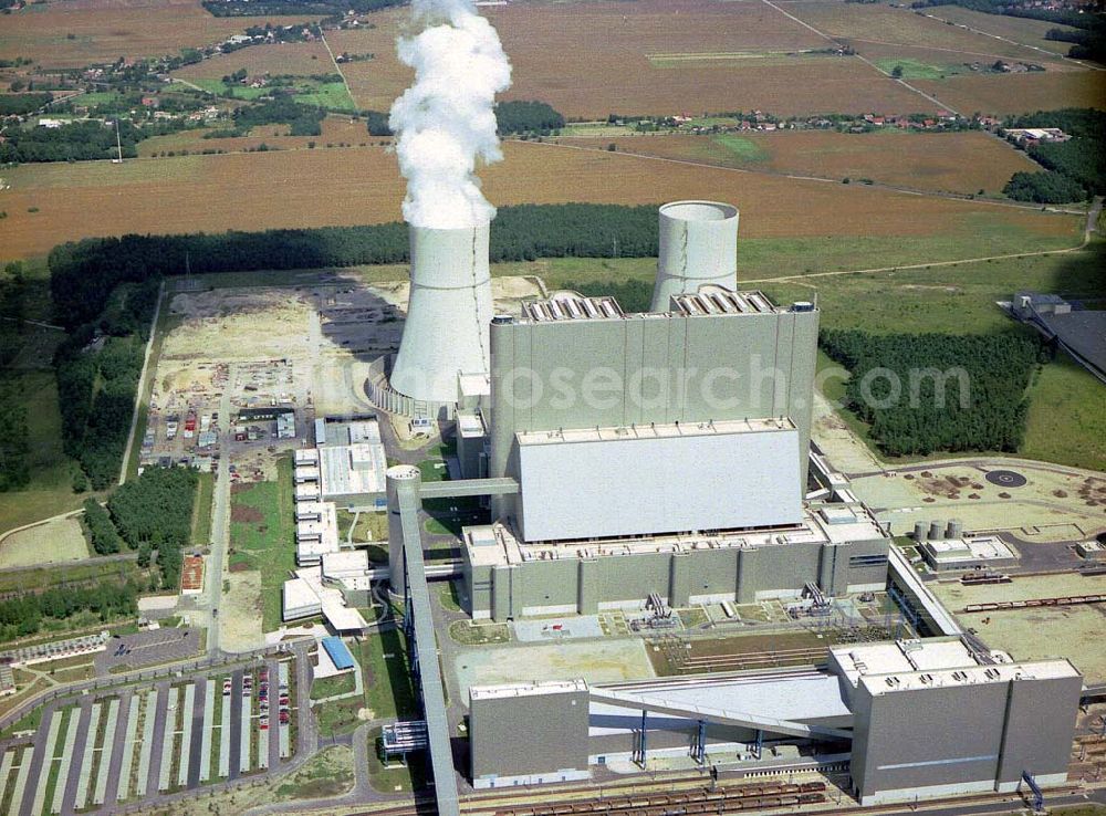 Aerial photograph Schwarze Pumpe - Neu errichtetes Heizkraftwerk Schwarze Pumpe.