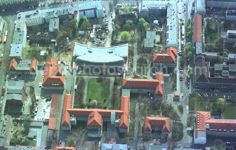 Aerial image Berlin - Lichtenberg - Neu- und Erweiterungsbau am Krankenhaus Lichtenberg