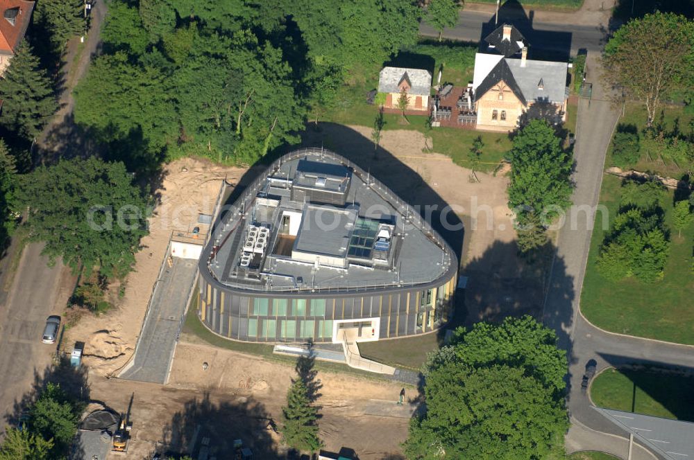 Aerial photograph Potsdam - Babelsberg - Blick auf die fertige Erweiterungsbaustelle des Astrophysikalisches Institut Potsdam - Babelsberg, An der Sternwarte 16 in 14482 Potsdam.