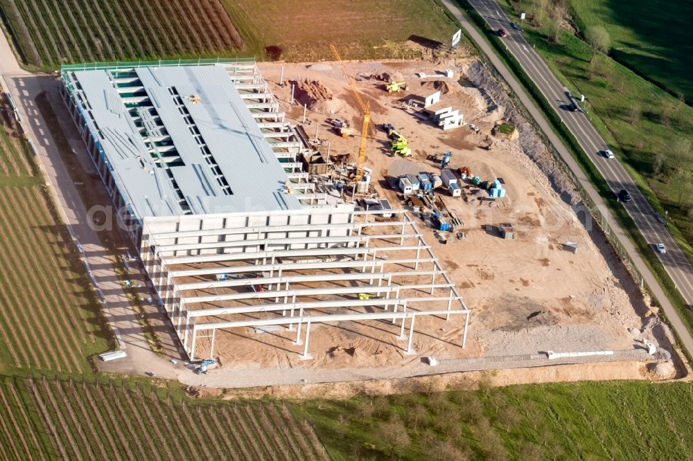 Aerial image Oberkirch - New building construction site in the industrial park Bei Oberkirch in Oberkirch in the state Baden-Wuerttemberg, Germany