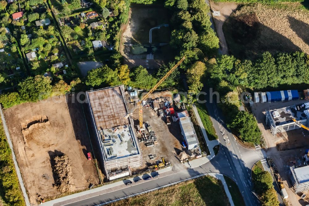 Aerial image Kiel - New building construction site in the industrial park Boelckestrasse in Kiel in the state Schleswig-Holstein, Germany