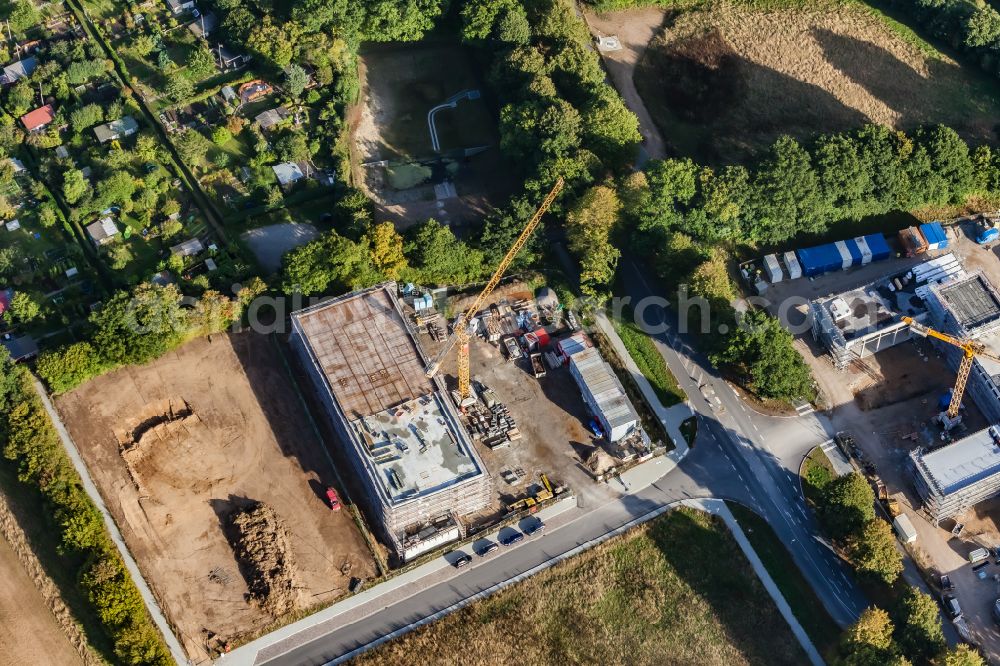 Aerial photograph Kiel - New building construction site in the industrial park Boelckestrasse in Kiel in the state Schleswig-Holstein, Germany