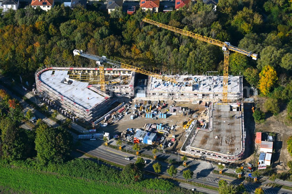 Aerial photograph Berlin - New building construction site in the industrial park Karo Neun on street Karower Damm in the district Blankenburg in Berlin, Germany