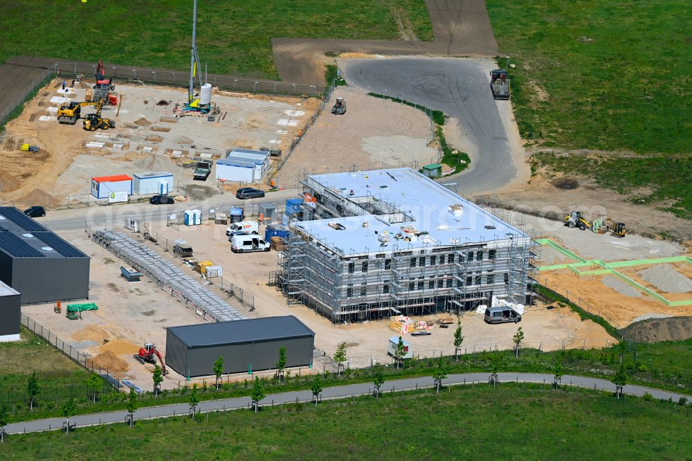 Aerial photograph Barsbüttel - New building construction site in the industrial park Rahlstedter Strasse in Barsbuettel in the state Schleswig-Holstein, Germany