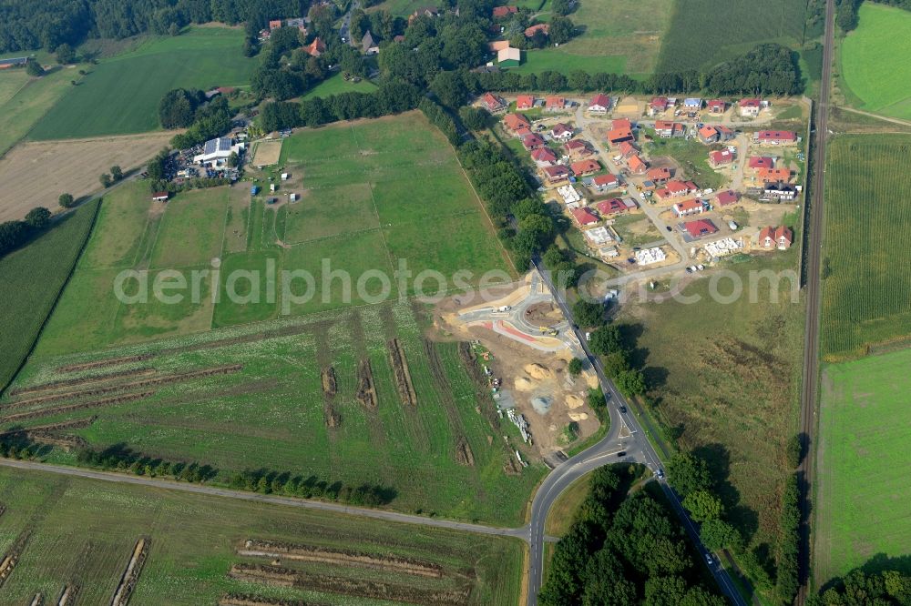 Stade from the bird's eye view: New construction site Heidesiedlung Riensfoerde in Stade in the state of Lower Saxony, Germany