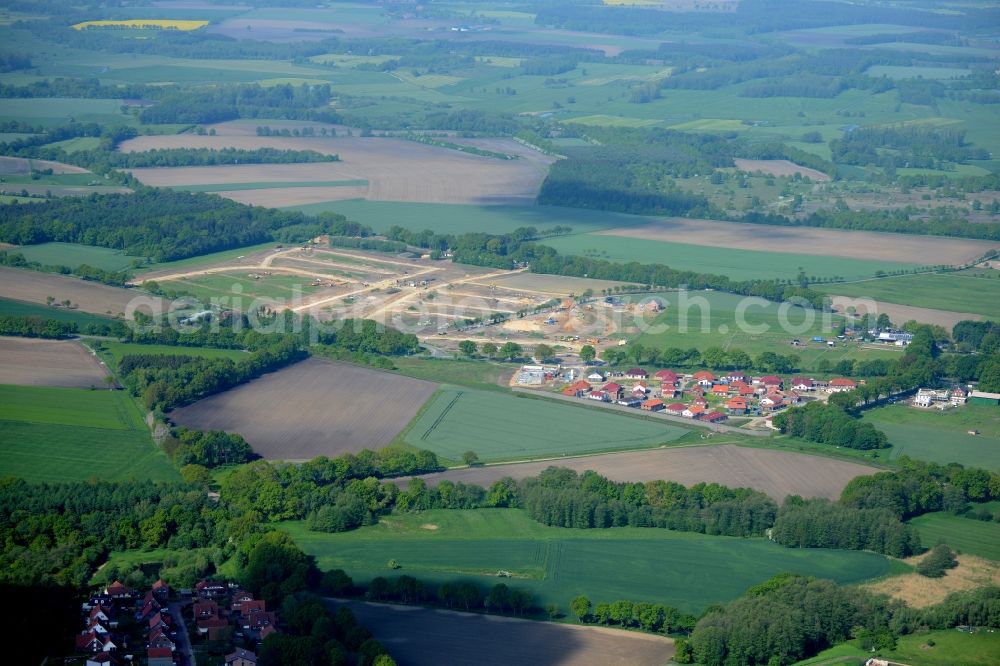 Aerial image Stade - New construction site Heidesiedlung Riensfoerde in Stade in the state of Lower Saxony, Germany