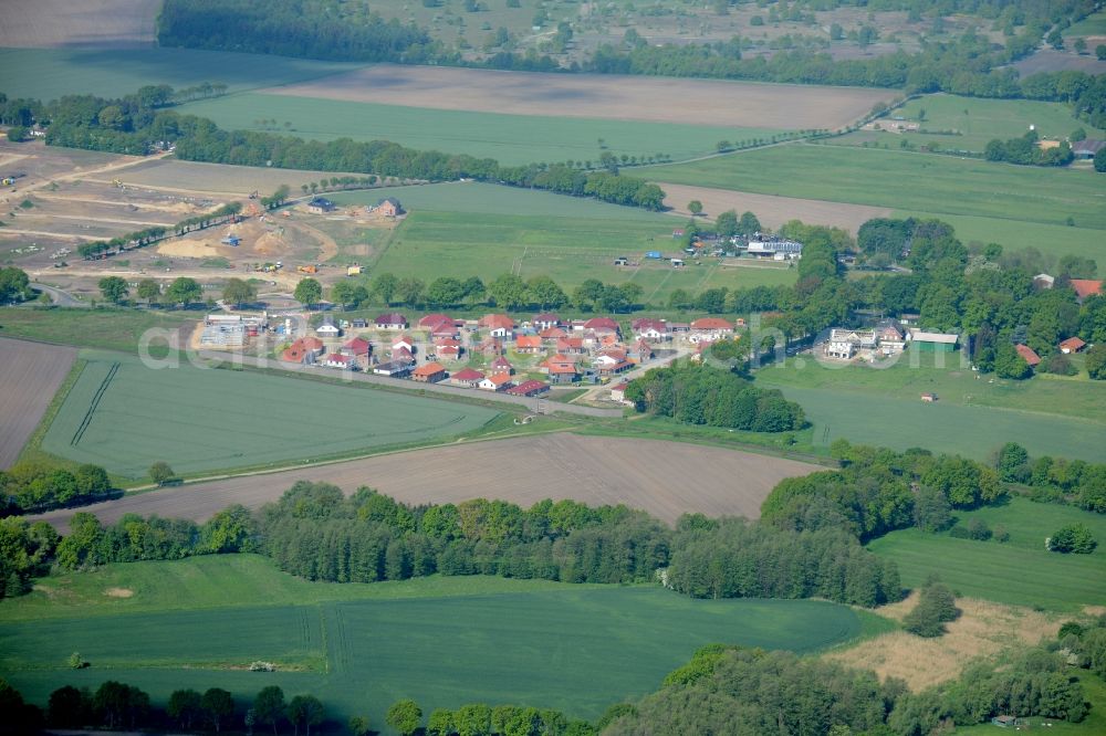 Aerial photograph Stade - New construction site Heidesiedlung Riensfoerde in Stade in the state of Lower Saxony, Germany