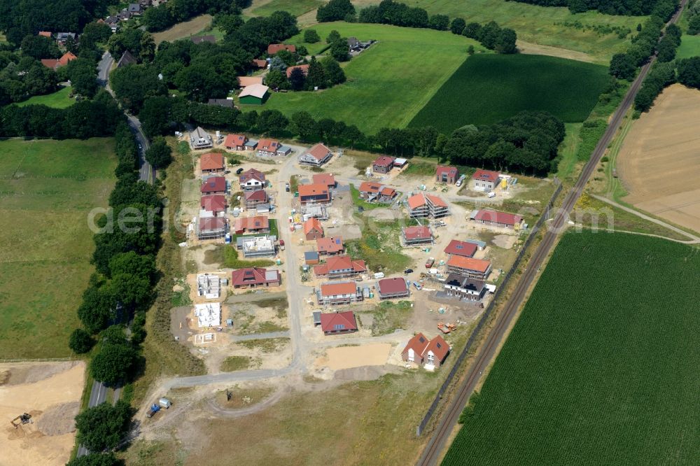 Stade from the bird's eye view: New construction site Heidesiedlung Riensfoerde in Stade in the state of Lower Saxony, Germany