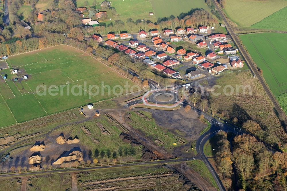 Stade from the bird's eye view: New construction site Heidesiedlung Riensfoerde in Stade in the state of Lower Saxony, Germany