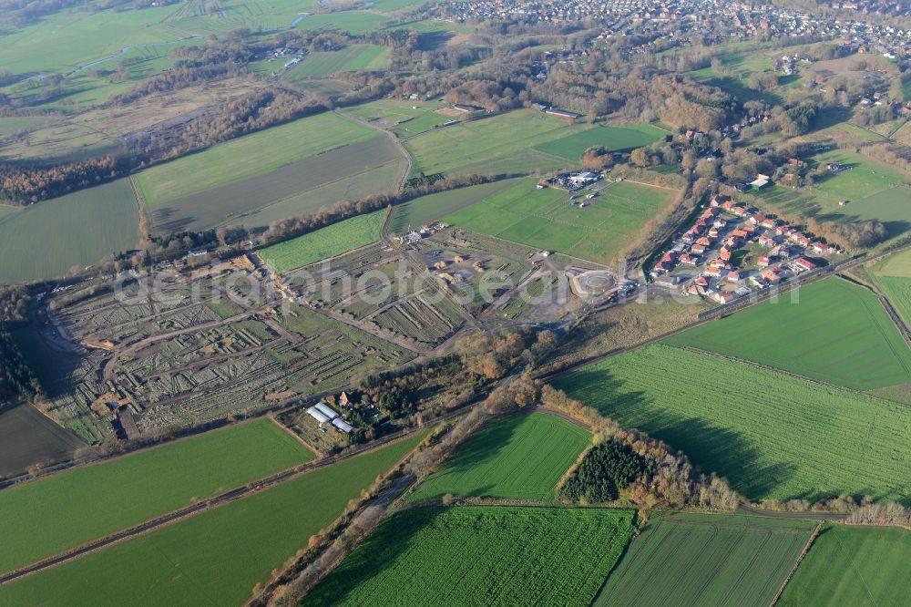 Aerial photograph Stade - New construction site Heidesiedlung Riensfoerde in Stade in the state of Lower Saxony, Germany