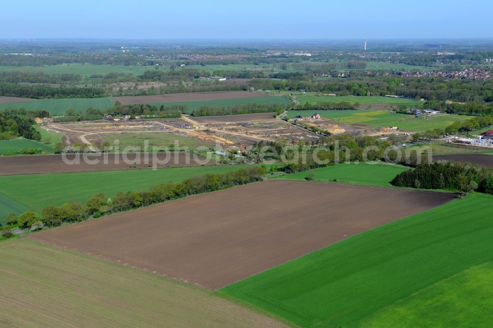 Stade from the bird's eye view: New construction site Heidesiedlung Riensfoerde in Stade in the state of Lower Saxony, Germany