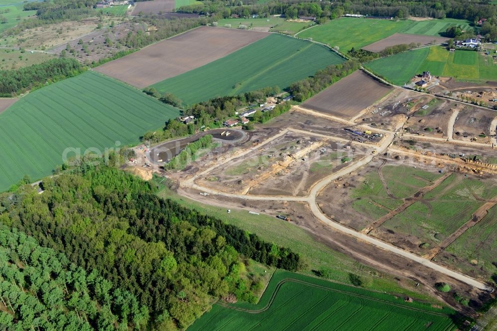 Stade from the bird's eye view: New construction site Heidesiedlung Riensfoerde in Stade in the state of Lower Saxony, Germany