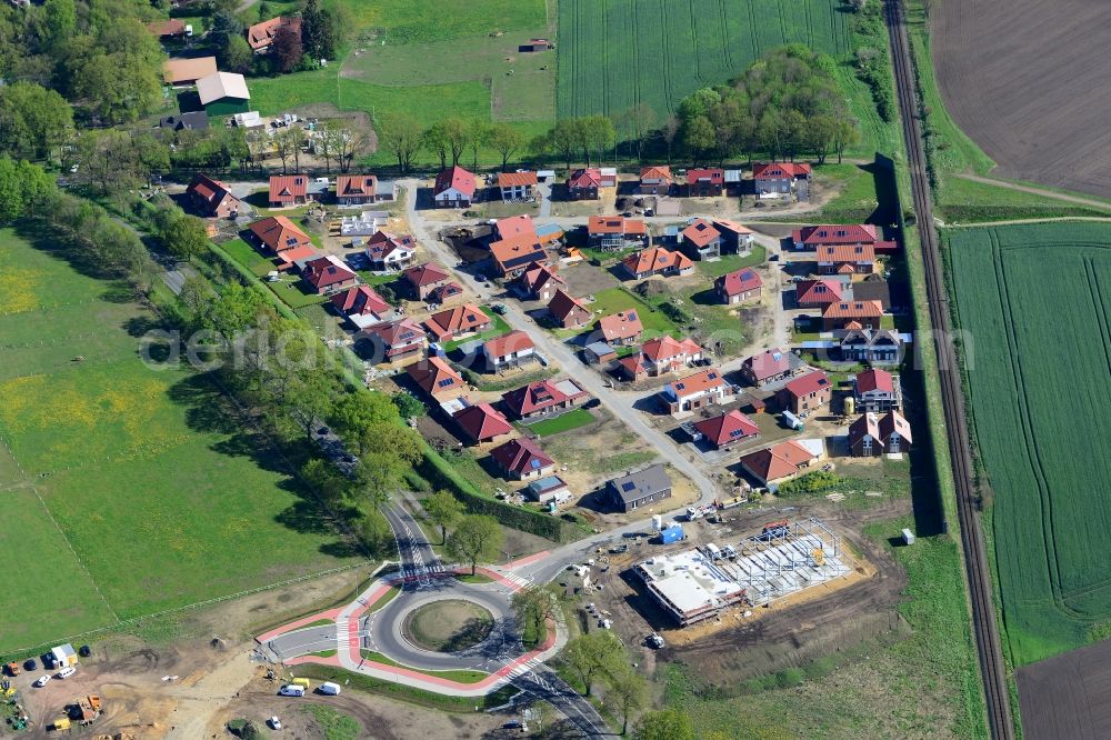 Stade from the bird's eye view: New construction site Heidesiedlung Riensfoerde in Stade in the state of Lower Saxony, Germany