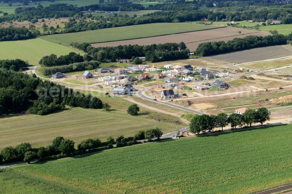 Stade from the bird's eye view: New construction site Heidesiedlung Riensfoerde in Stade in the state of Lower Saxony, Germany