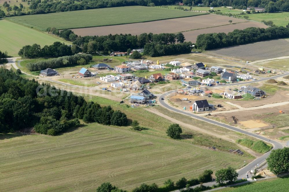 Aerial photograph Stade - New construction site Heidesiedlung Riensfoerde in Stade in the state of Lower Saxony, Germany