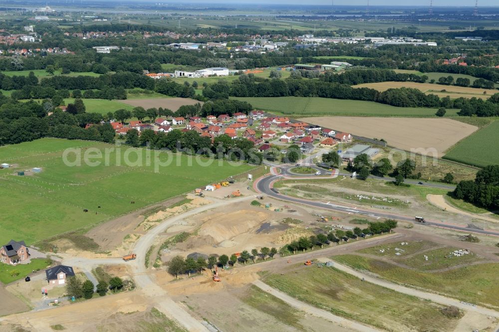 Stade from the bird's eye view: New construction site Heidesiedlung Riensfoerde in Stade in the state of Lower Saxony, Germany