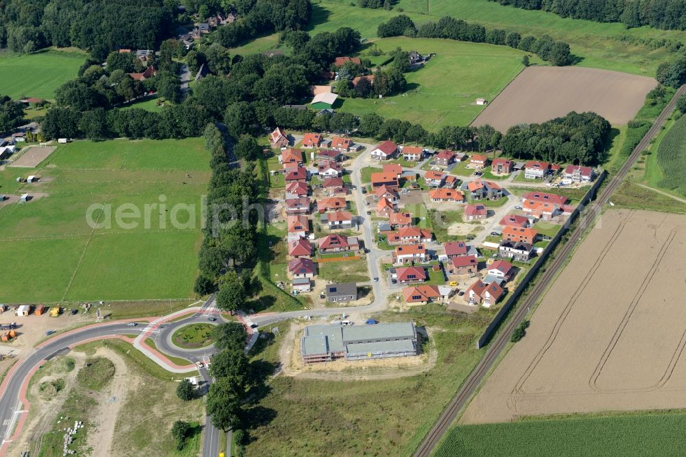 Stade from the bird's eye view: New construction site Heidesiedlung Riensfoerde in Stade in the state of Lower Saxony, Germany