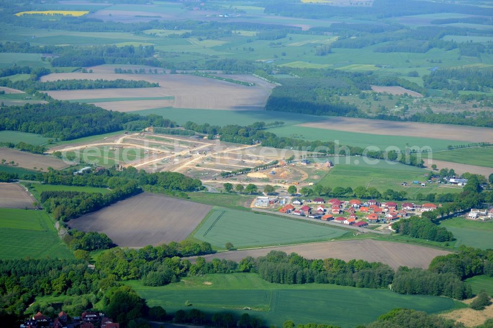 Aerial photograph Stade - New construction site Heidesiedlung Riensfoerde in Stade in the state of Lower Saxony, Germany