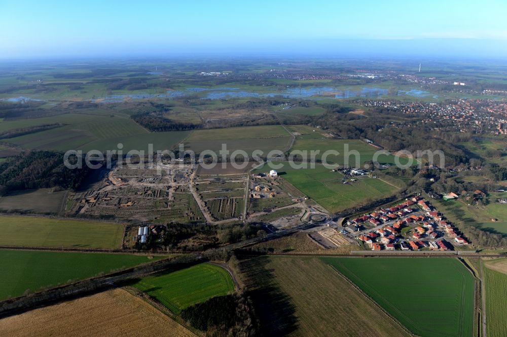 Stade from the bird's eye view: New construction site Heidesiedlung Riensfoerde in Stade in the state of Lower Saxony, Germany