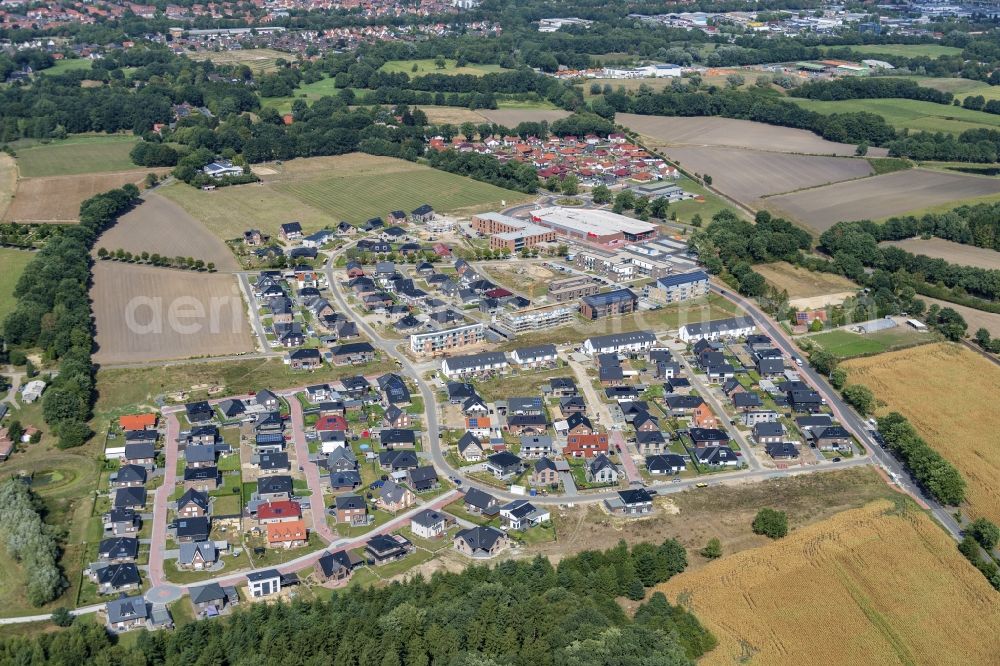 Stade from the bird's eye view: New construction site Heidesiedlung Riensfoerde in Stade in the state of Lower Saxony, Germany