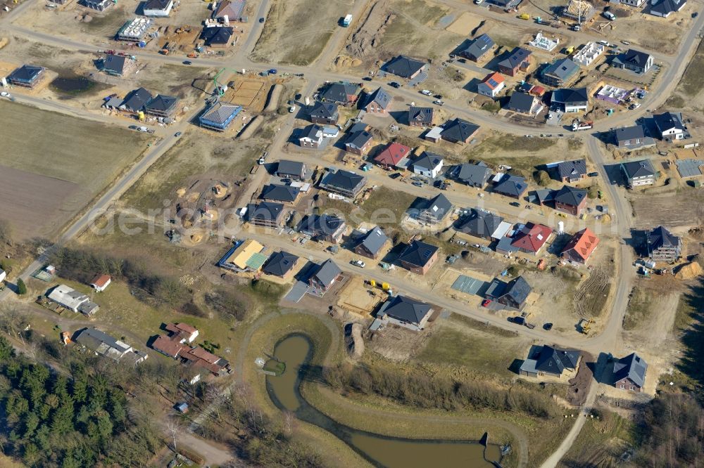 Stade from the bird's eye view: New construction site Heidesiedlung Riensfoerde in Stade in the state of Lower Saxony, Germany