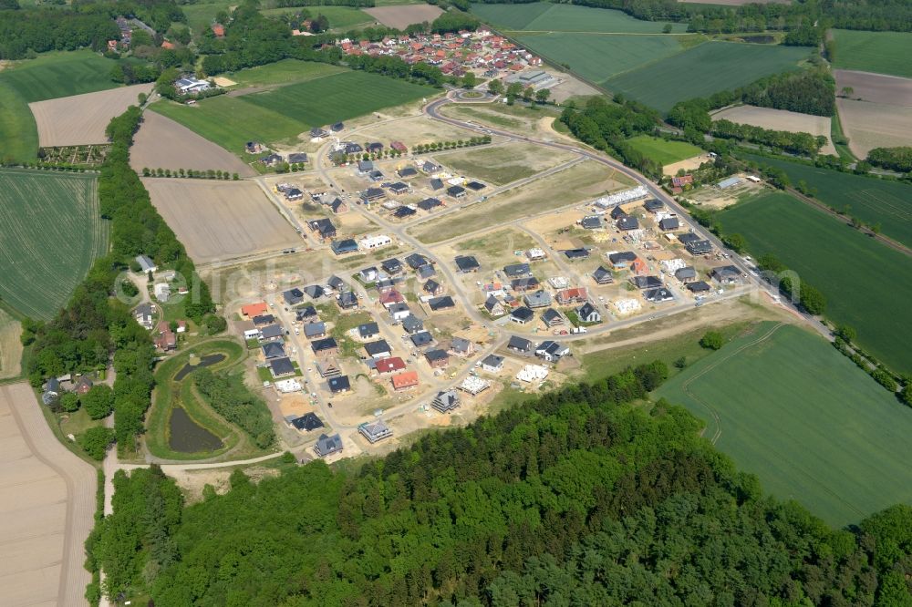 Aerial image Stade - New construction site Heidesiedlung Riensfoerde in Stade in the state of Lower Saxony, Germany