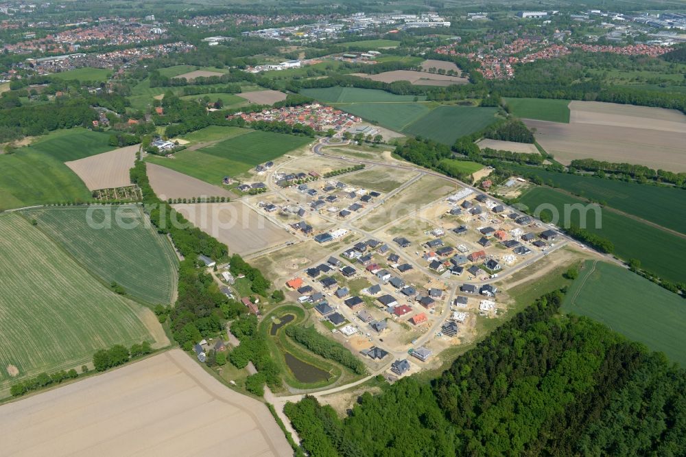 Stade from the bird's eye view: New construction site Heidesiedlung Riensfoerde in Stade in the state of Lower Saxony, Germany