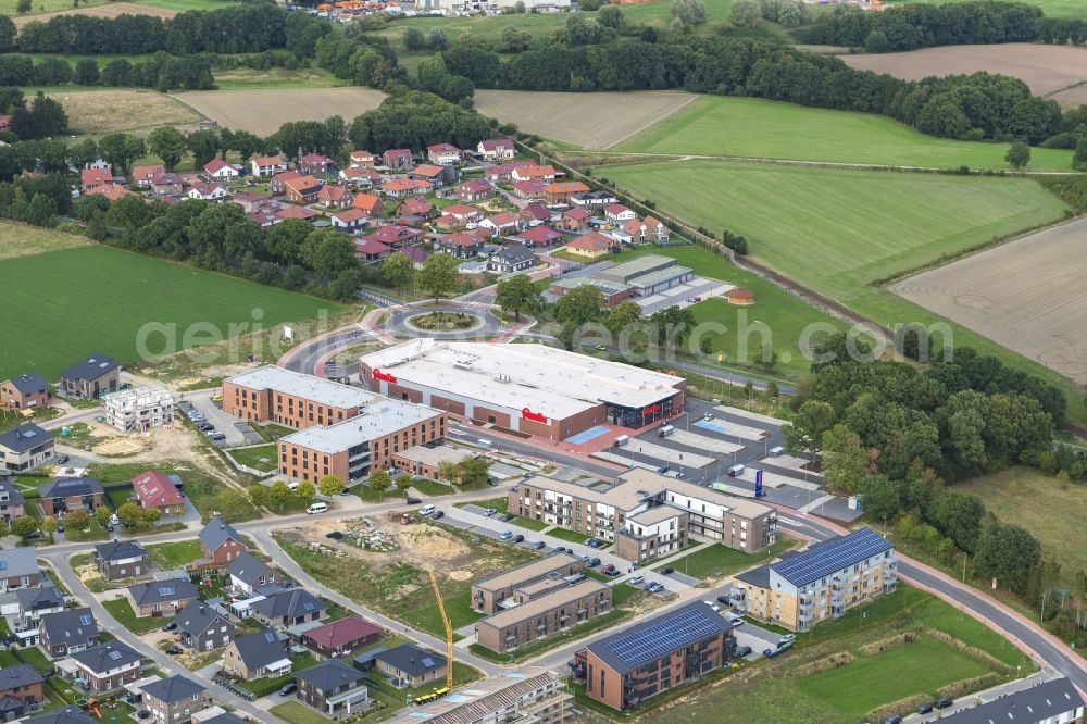 Aerial image Stade - New construction site Heidesiedlung Riensfoerde in Stade in the state of Lower Saxony, Germany