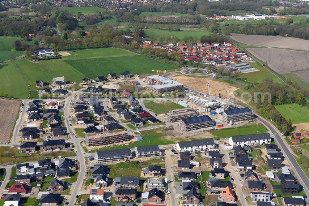 Stade from the bird's eye view: New construction site Heidesiedlung Riensfoerde in Stade in the state of Lower Saxony, Germany