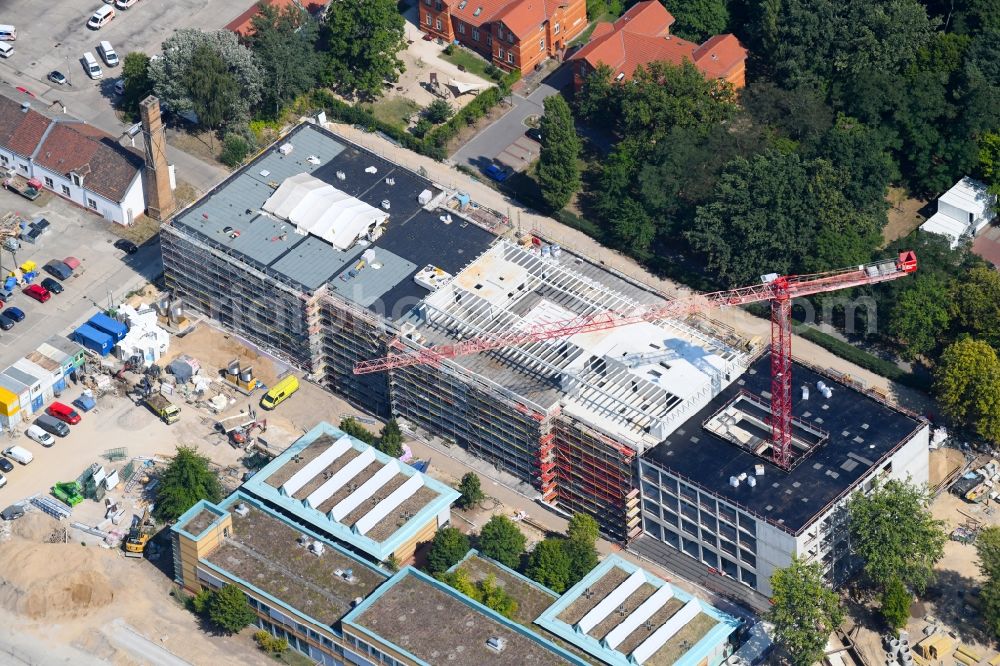 Aerial photograph Berlin - New construction site for a rehabilitation center of the rehabilitation clinic of BG Klinikum Unfallkrankenhaus Berlin gGmbH in the district Marzahn in Berlin, Germany