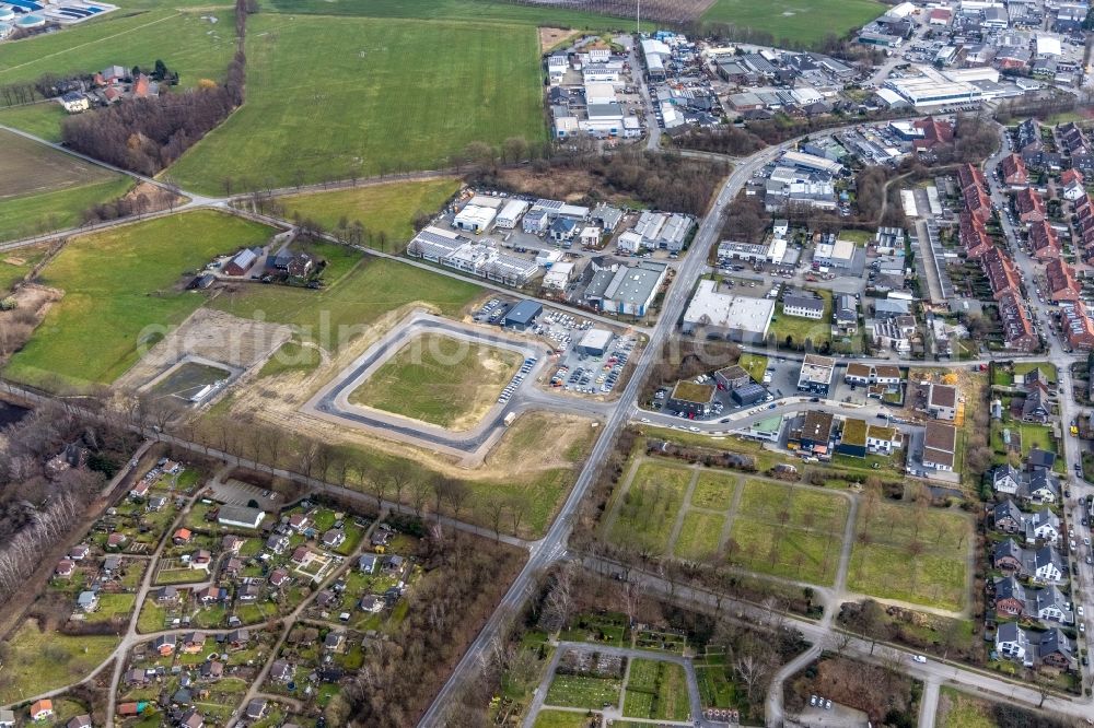 Aerial photograph Kirchhellen - New building construction sites in the industrial park Im Pinntal in the district Kirchhellen in Bottrop in the state North Rhine-Westphalia, Germany