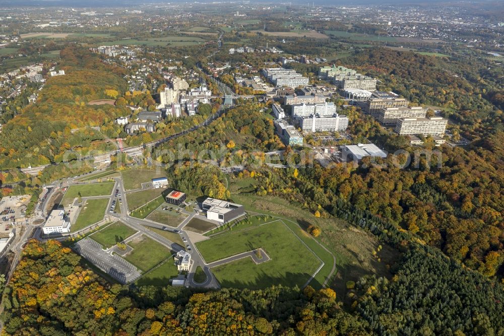 Bochum from the bird's eye view: New biomedicine Park Health Campus in Bochum in North Rhine-Westphalia