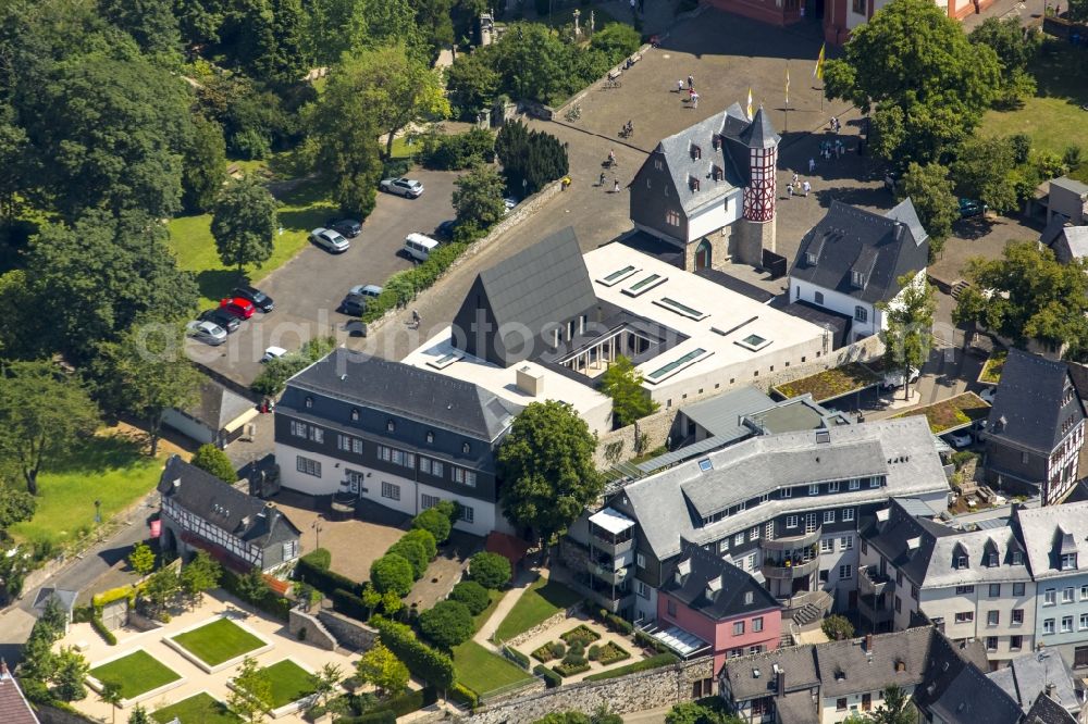 Aerial photograph Limburg an der Lahn - Construction of the Episcopal residence at the Cathedral Square in Limburg an der Lahn in Hesse