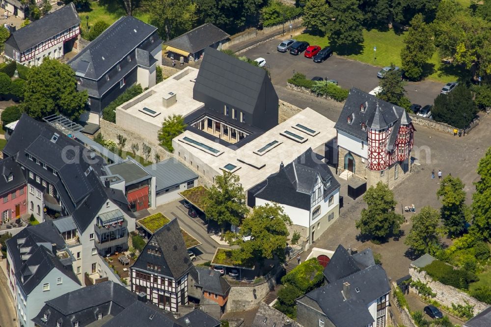 Aerial photograph Limburg an der Lahn - Construction of the Episcopal residence at the Cathedral Square in Limburg an der Lahn in Hesse