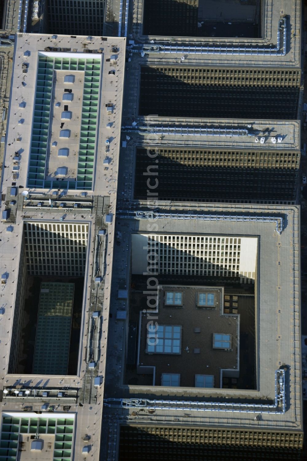 Berlin from above - View of the construction site to the new BND headquarters at Chausseestrass in the district Mitte. The Federal Intelligence Service (BND) builds on a 10 acre site for about 4,000 employees. It is built according to plans by the Berlin architects offices Kleihues + Kleihues